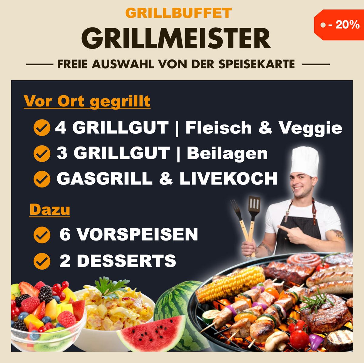 – Catering RelaxX Grillbuffet \